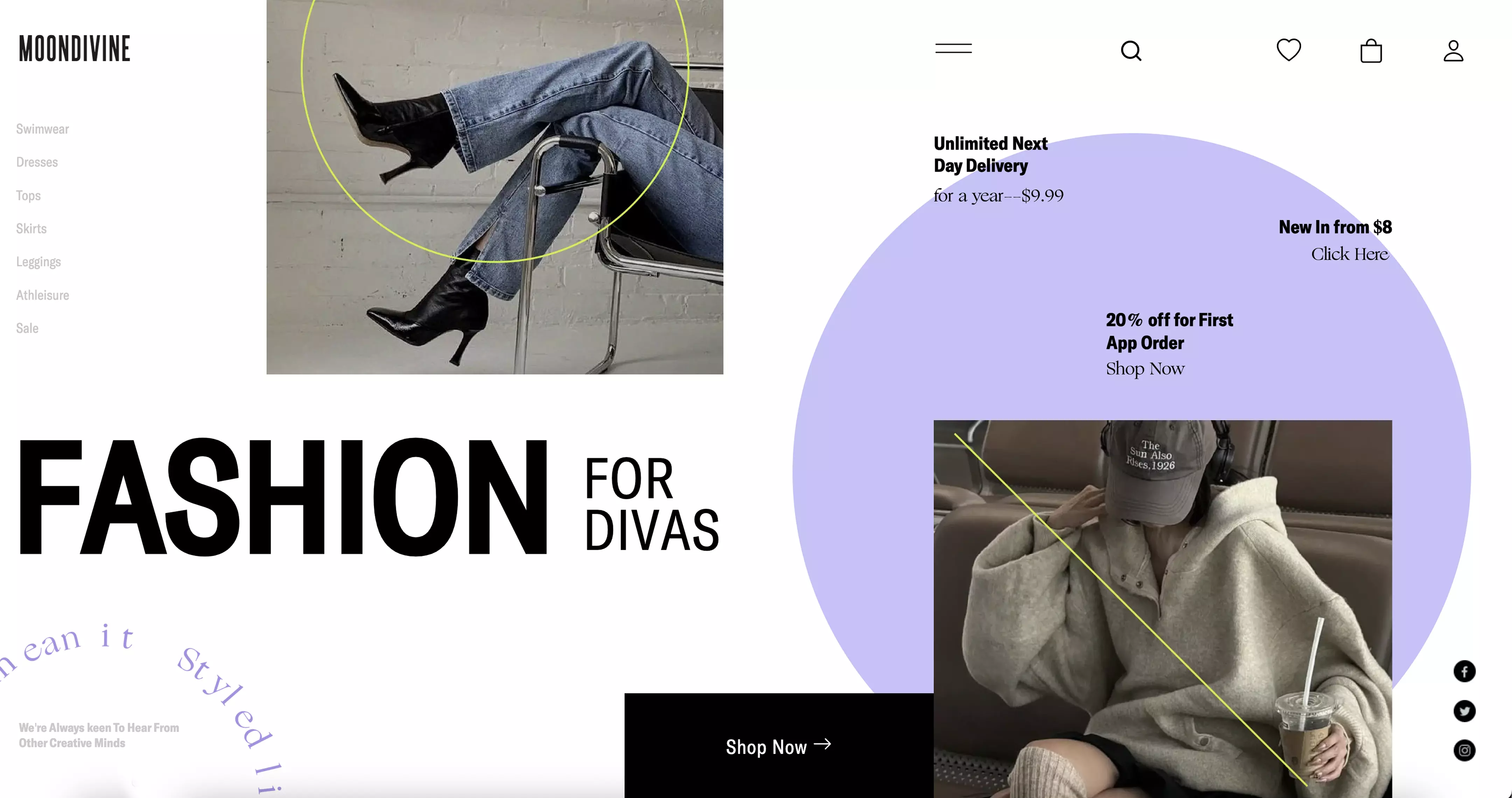 Widescreen showcase of MoonDivine project