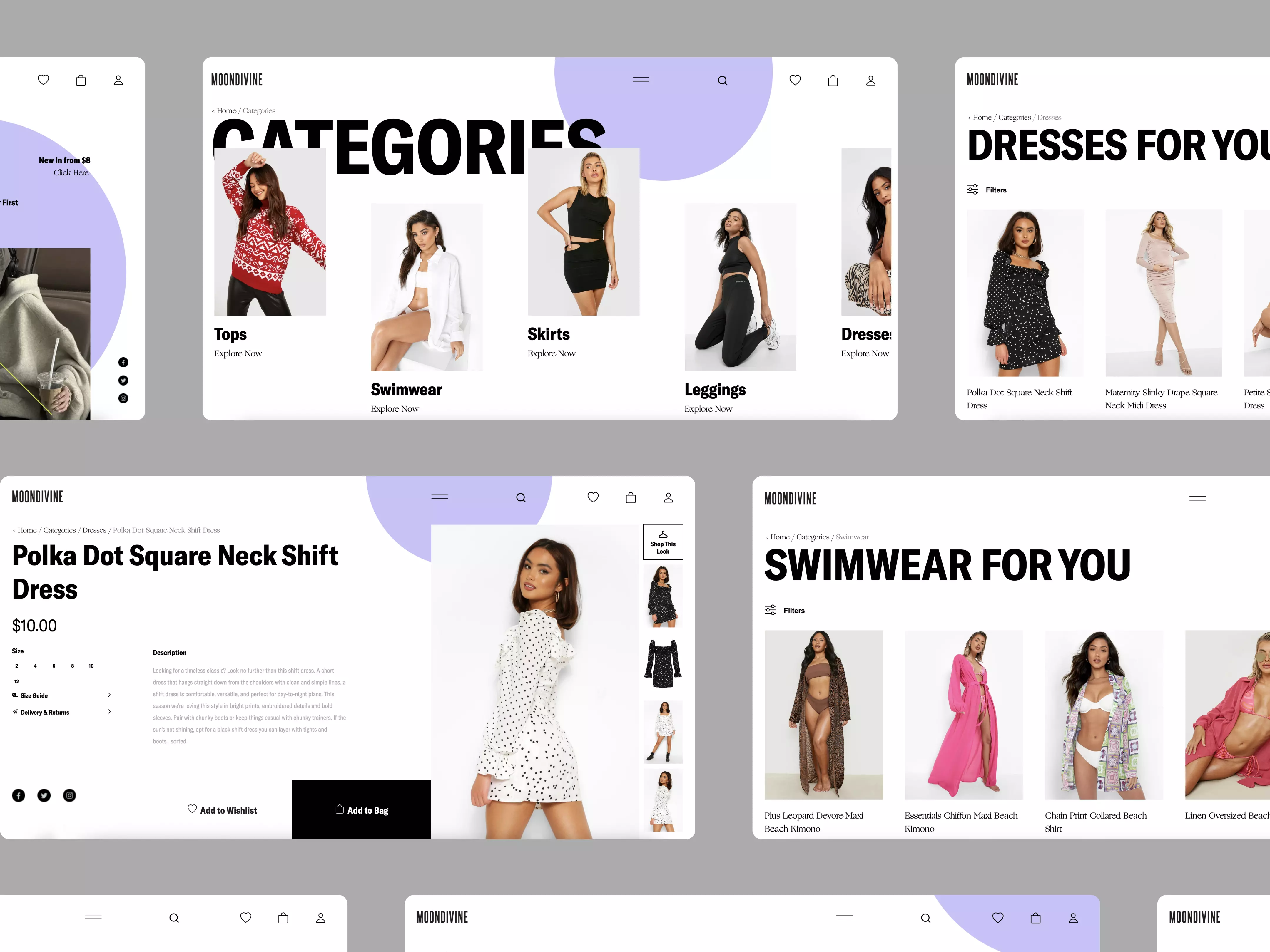 Close up of MoonDivine UI elements