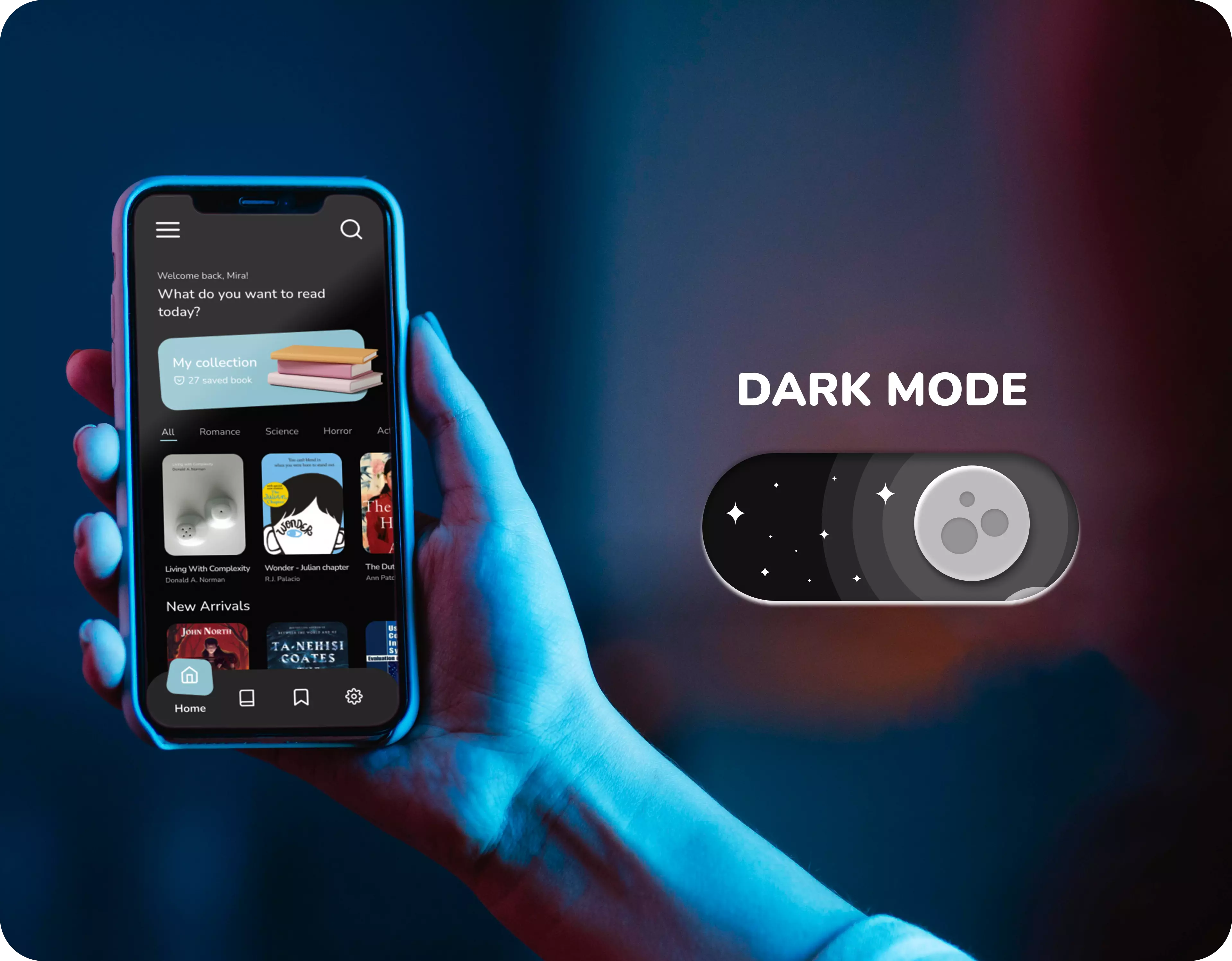 Book app UI detail - alternate view