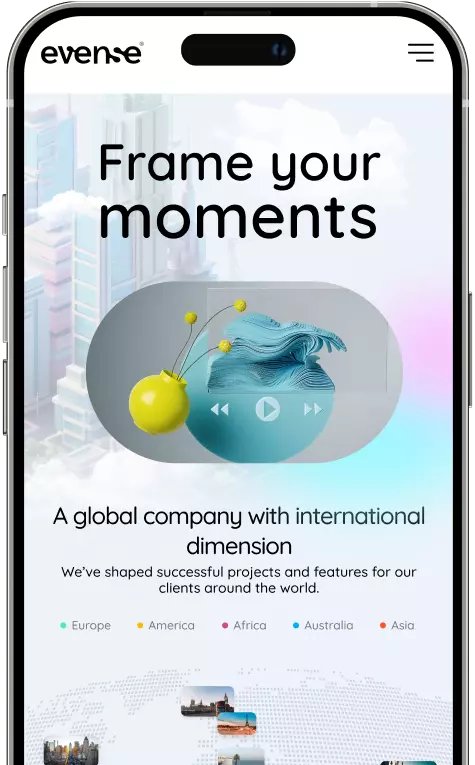 Evense app on a phone